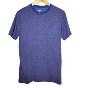 Goodfellow & Co Blue Heather Stripe T-Shirt Size S